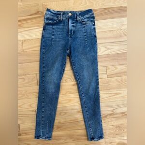 Express Skinny High Rise Ultra Hyper Stretch Blue Women's Jeans size small short